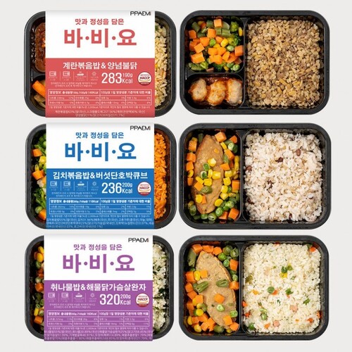 도시락 식단 관리 저칼로리 간편식 6팩 냉동 냉동식품 혼밥 밀키트 캠핑음식